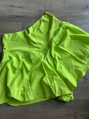 American eagle Offline Neon Lime Ruffled Skirted Shorts